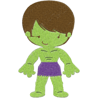 Matriz de Bordado Hulk Baby 